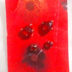 Set , 2 pairs of Ruby earrings ,
